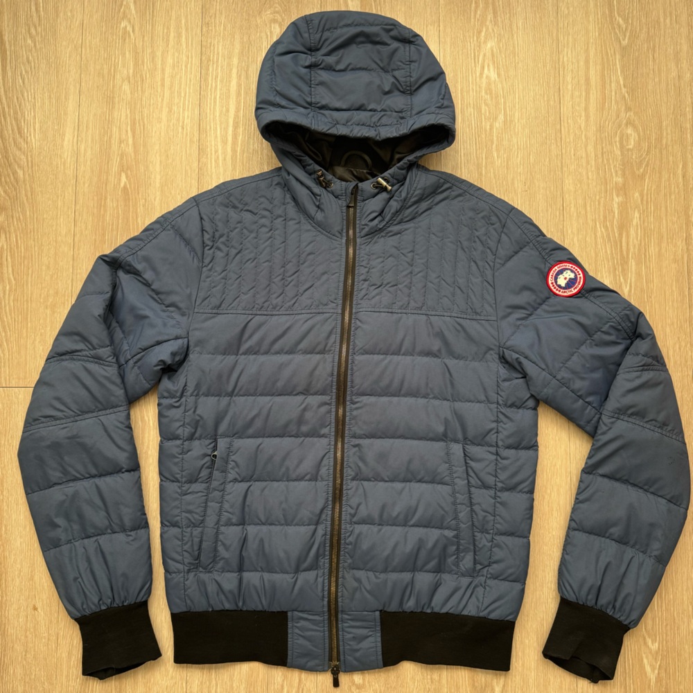 Canada Goose Navy Hooded Cabri Puffer Sport Jacket Size Large